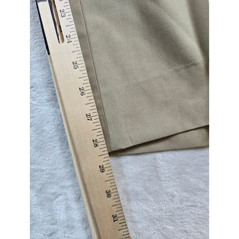 Brooks Brothers Cotton Blend Suit Mens 44L 2 Piece 38x29 Pleated Tan Classic